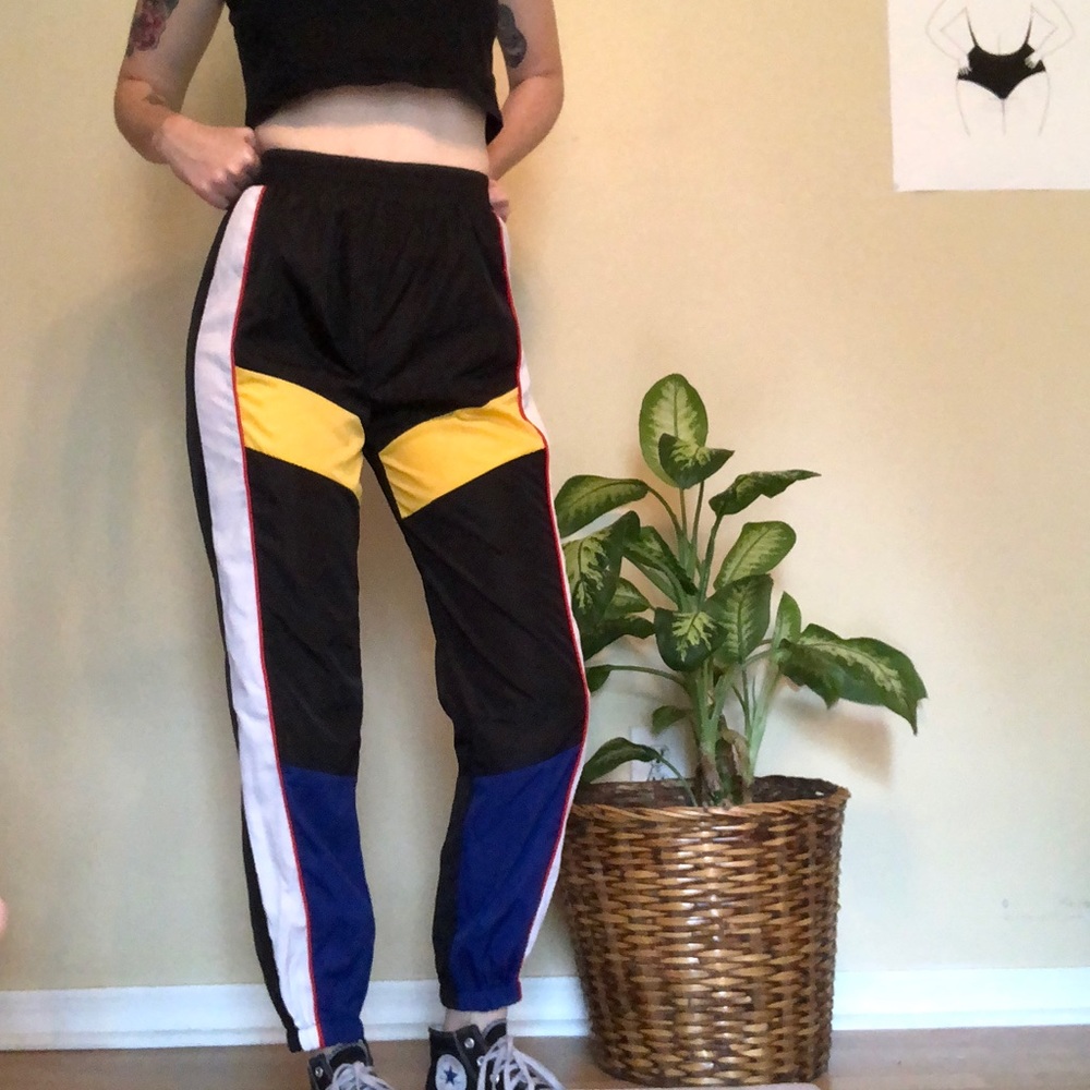 Color block track pants
